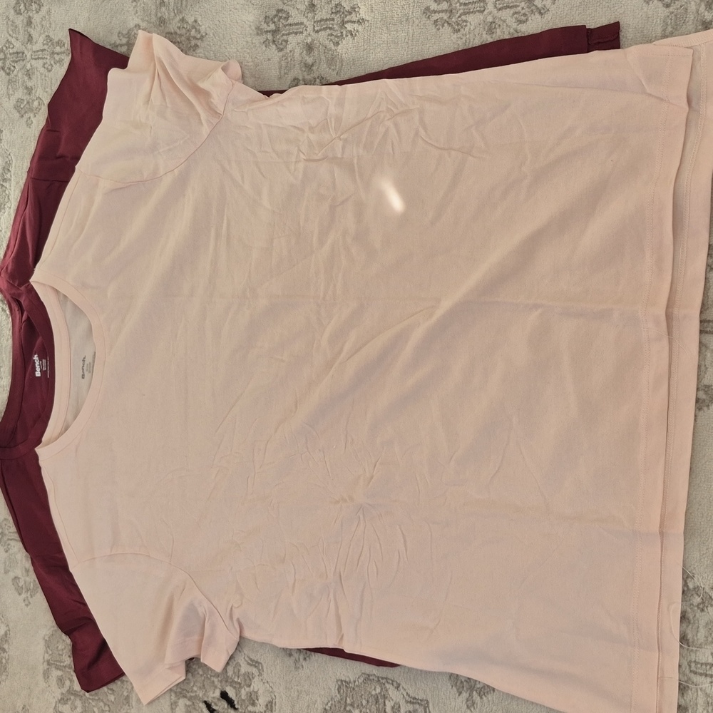 XL: 2 Bench Maroon and Pink T-Shirts